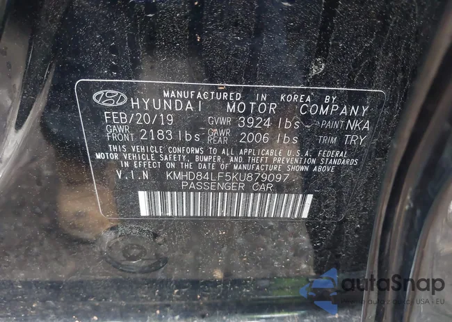 KMHD84LF5KU879097: 42109819