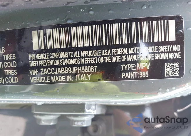 ZACCJABB9JPH58087: 42109926