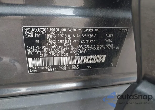 2T3H1RFV2MC117086: 42110837