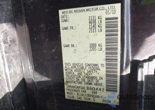 1N4AA5AP1AC860442: 42110964