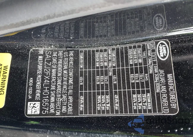 SALZJ2FX4LH016575: 42111110