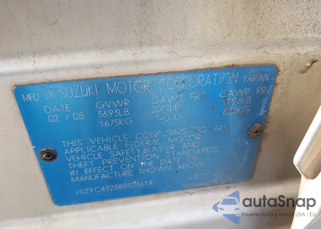 JS2YC412385103614: 42111159