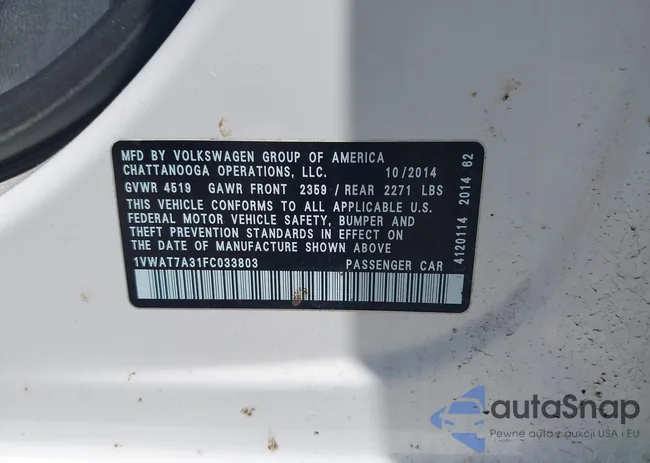 1VWAT7A31FC033803: 42110271