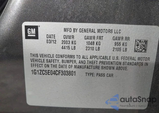 1G1ZC5E04CF303801: 42112647