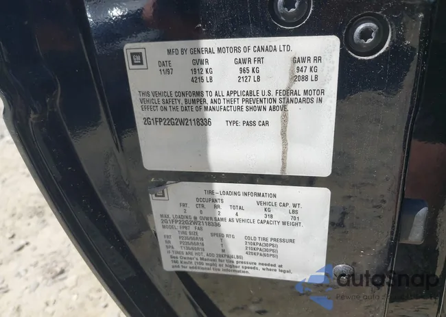 2G1FP22G2W2118336: 42112851