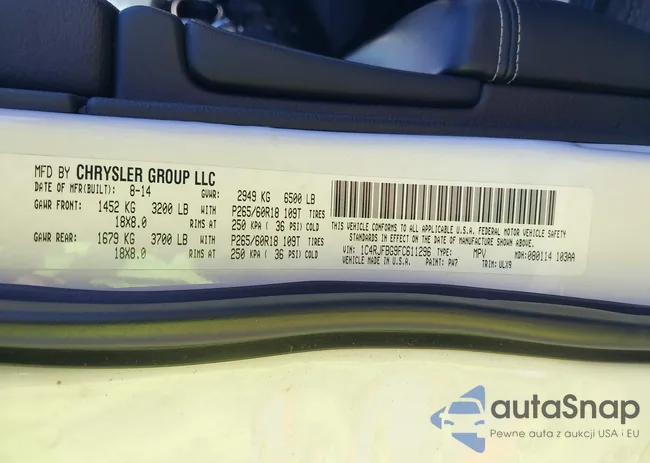 1C4RJFBG9FC611296: 42113049