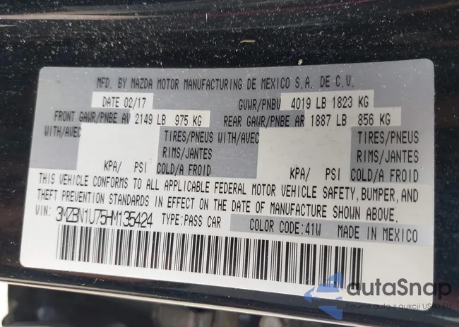 3MZBN1U75HM135424: 42112247