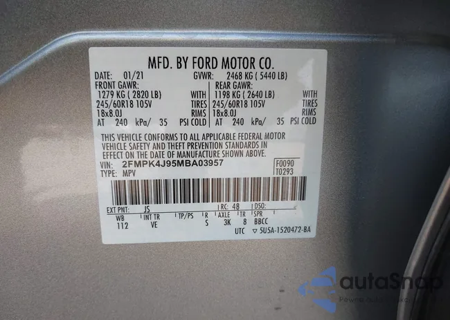 2FMPK4J95MBA03957: 42112282