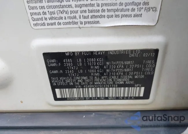 4S4BRCKC5C3261159: 42112361