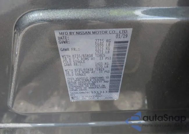 5N1DL0MN7KC551313: 42113691