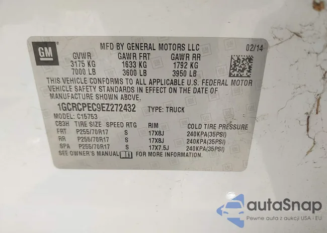 1GCRCPEC9EZ272432: 42113799