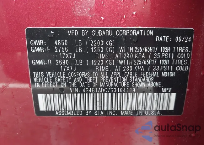 4S4BTADC7S3104119: 42113298