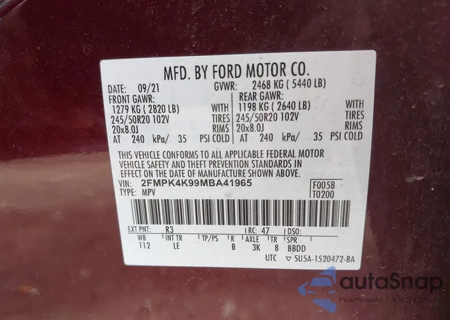 2FMPK4K99MBA41965: 42114607