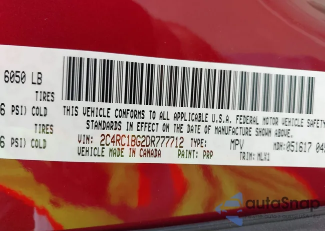 2C4RC1BG2DR777712: 42114838