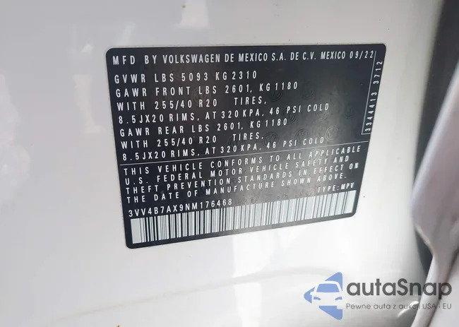 3VV4B7AX9NM176468: 42114935