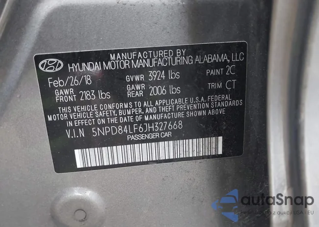 5NPD84LF6JH327668: 42114990