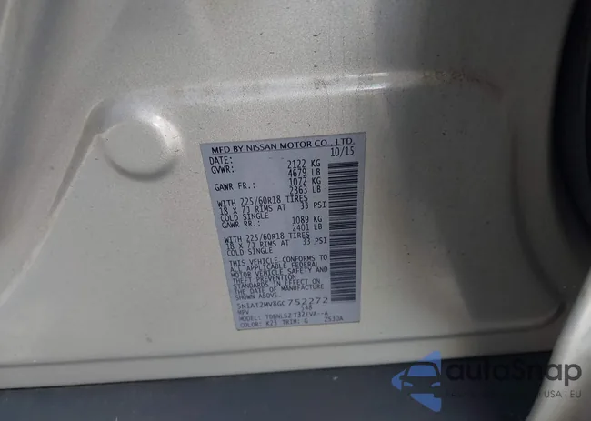 5N1AT2MV8GC752272: 42114400