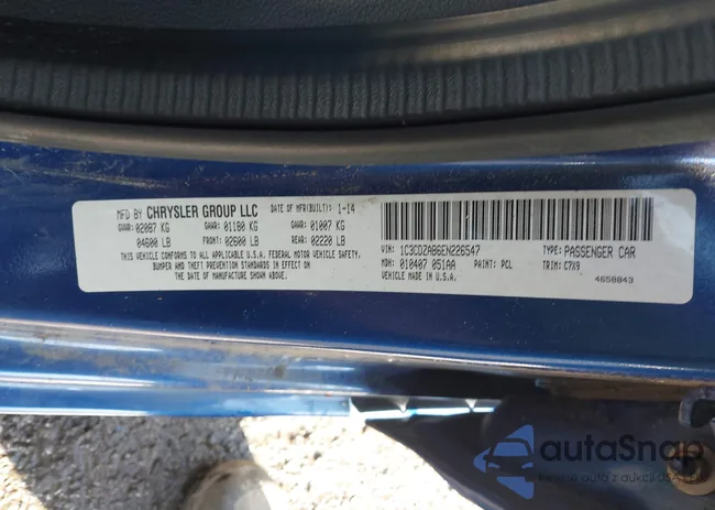 1C3CDZAB6EN226547: 42115567