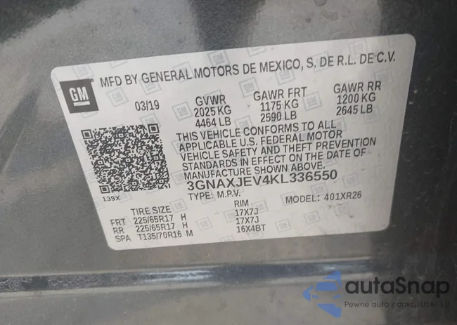 3GNAXJEV4KL336550: 42115573