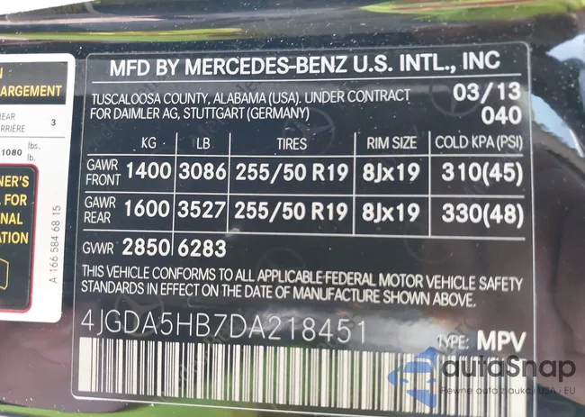 4JGDA5HB7DA218451: 42115236