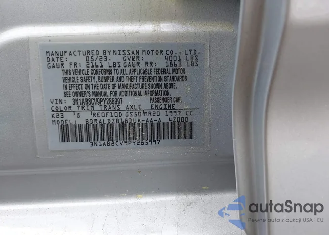 3N1AB8CV9PY285997: 42116569