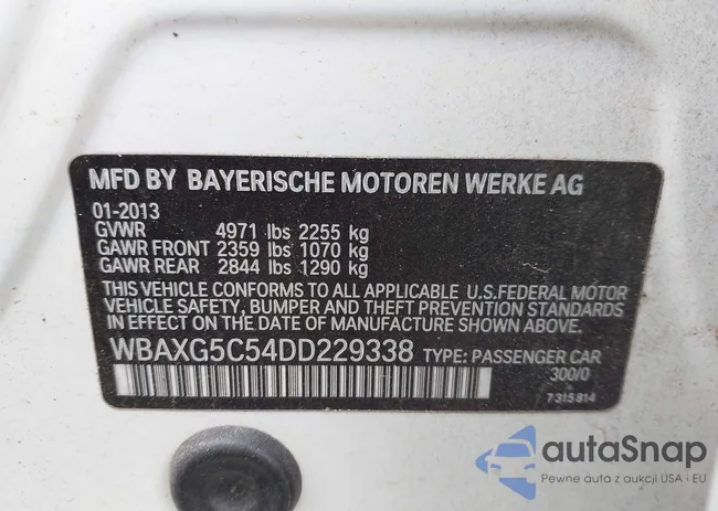 WBAXG5C54DD229338: 42116785