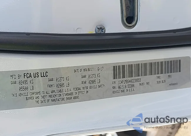 1C4PJMBS4HD239959: 42116895