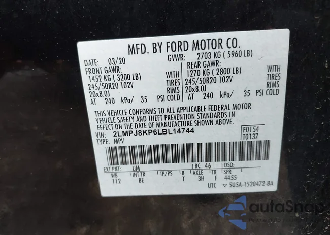 2LMPJ8KP6LBL14744: 42116413