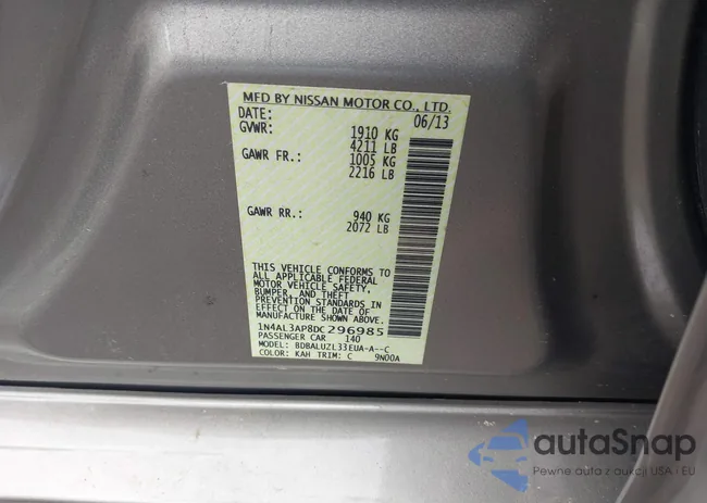 1N4AL3AP8DC296985: 42116530