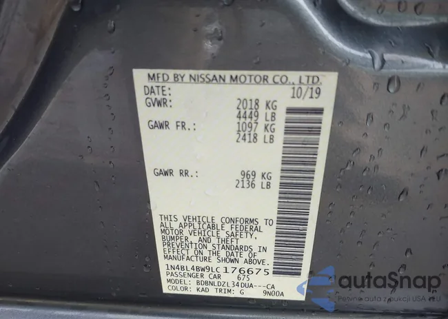 1N4BL4BW9LC176675: 42117565