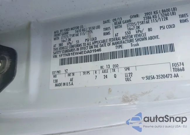 1FTNS1EW4EDA01946: 42117620