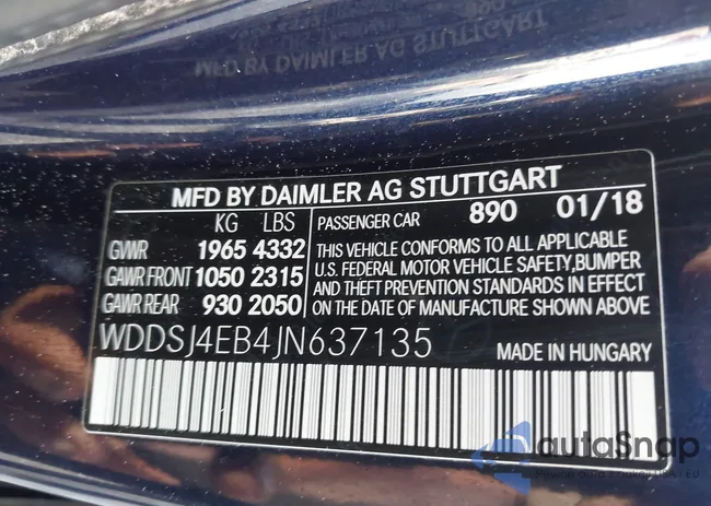 WDDSJ4EB4JN637135: 42117690