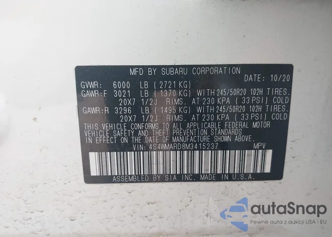 4S4WMARD8M3415237: 42117215