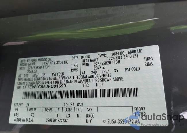 1FTEW1C55JFD01699: 42117548