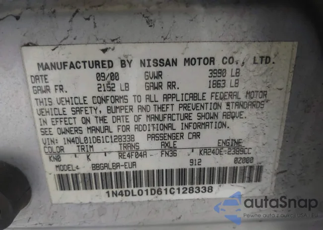 1N4DL01D61C128338: 42118636