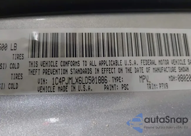 1C4PJMLX6LD501886: 42118677