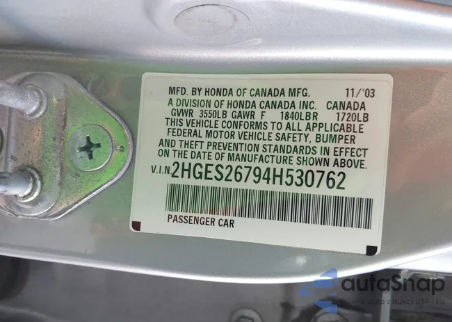 2HGES26794H530762: 42119042