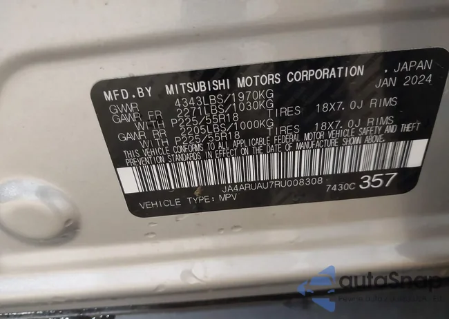 JA4ARUAU7RU008308: 42119128