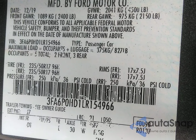 3FA6P0HD1LR154966: 42119133