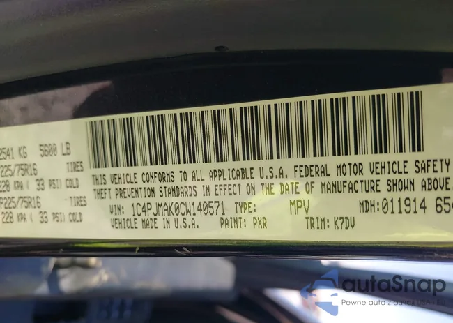 1C4PJMAK0CW140571: 42118383