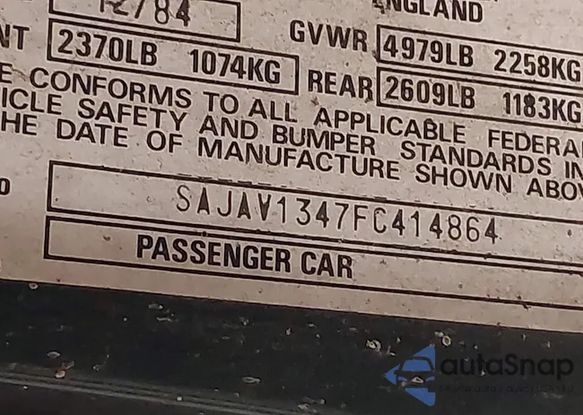 SAJAV1347FC414864: 42118511