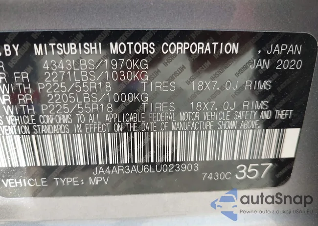 JA4AR3AU6LU023903: 42119844