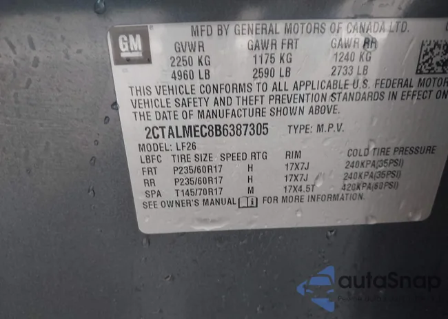 2CTALMEC8B6387305: 42120058