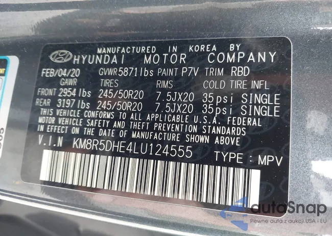 KM8R5DHE4LU124555: 42119392