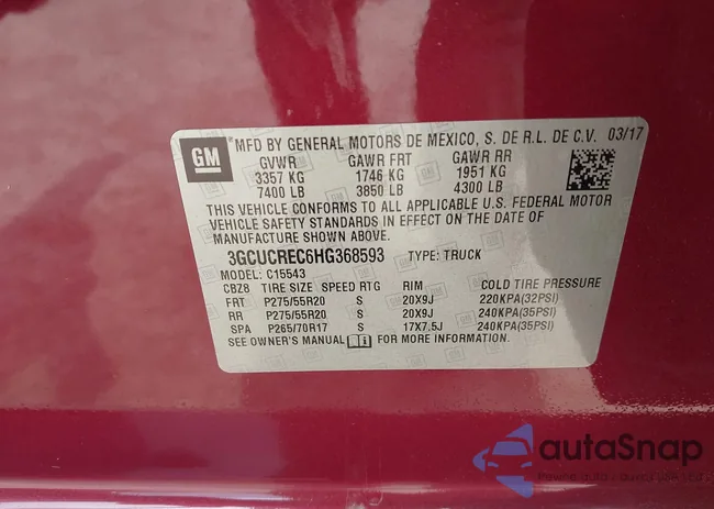 3GCUCREC6HG368593: 42120771