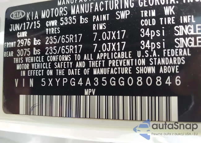 5XYPG4A35GG080846: 42120805