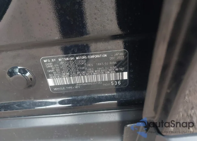 JA4ASWAA6NZ057342: 42121026