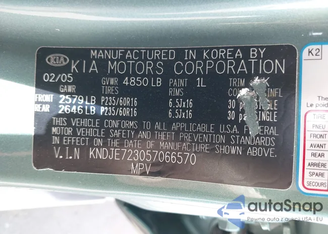 KNDJE723057066570: 42121070