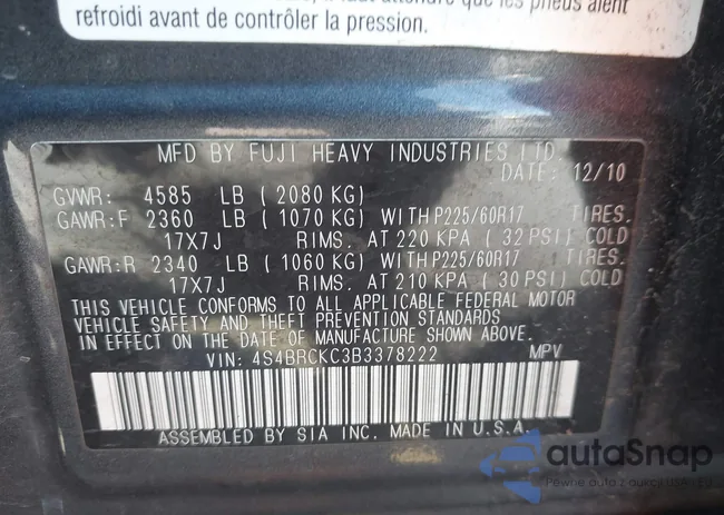 4S4BRCKC3B3378222: 42121108