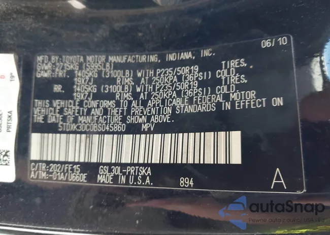 5TDXK3DC0BS045860: 42120173